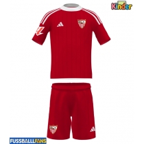 Sevilla Auswärts Trikotsatz Kinder 2025-26 Kurzarm (+ Kurze Hosen)